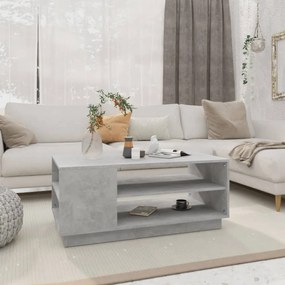 Tavolino Da Salotto Grigio Cemento 102x55x43 Cm İn Truciolato /