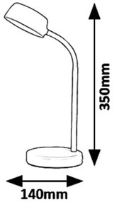 Rabalux 6778 - Lampada da tavolo LED BERRY LED/4,5W/230V