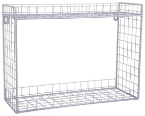 Mensola viola in acciaio con ripiani multipli 40 cm Reja – PT LIVING