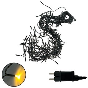 Catena luminosa LED natalizia da esterno 200 LED/230V 7,6 m IP44 nera