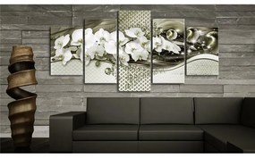 Quadro Profumo di orchidea  Colore Verde, Dimensioni e Misure 100x50