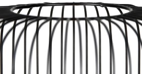 Lampada da terra di design nera con oro - Mayelle