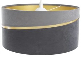 Lampadario a sospensione con filo SWING 1xE27/60W/230V grigio/oro