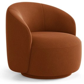 Poltrona color mattone girevole Letizia – Micadoni