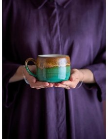 Tazze in set verdi e marroni in gres 4 pz 400 ml Sheen – Bloomingville