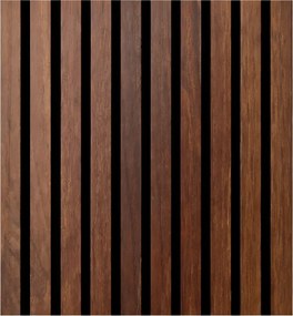 Set 12 Pannelli Decorativi 60x60 cm Motivo a Doghe in MDF e Feltro PET Rivestimento Murale Fonoassorbente Noce Chiaro...
