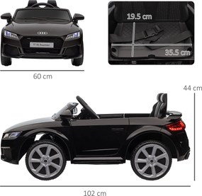 Macchina Elettrica per Bambini 12V con Licenza Audi TT Nero...