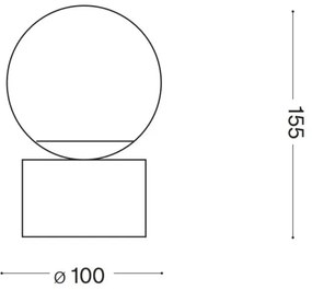 Ideal Lux - Lampada da tavolo LED PERLAGE 1xG9/3W/230V oro/bianco