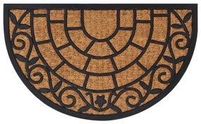 Zerbino Mezzo Rotondo 45x75 Cm İn Gomma E Fibra Di Cocco /