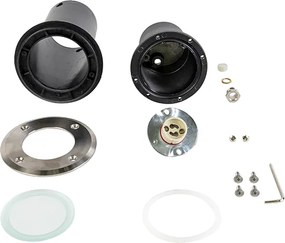 Faretto da terra per esterni in acciaio 11 cm IP67 - Basic Round