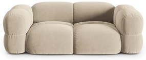 Divano beige con rivestimento in velluto 210 cm Loretto – Cosmopolitan Design