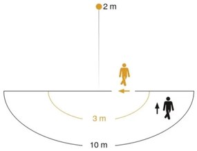 Steinel 617813 - Lampada da parete con sensore per esterno L 15 1xE27/60W/230V