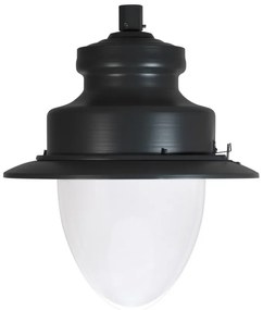 Lampione Stradale 40W LED Lumileds 120lm/w No Flickering Nero Copertura Inclusa Colore Bianco Freddo 5.500 K