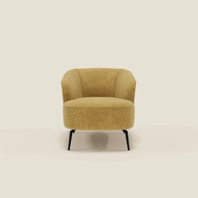 Renoa Poltroncina dall'eleganza moderna in tessuto smacchiabile T24 giallo
