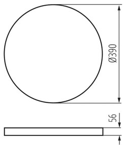 Kanlux 38610 - Luce LED dimmerabile PLAFON LED/20W/230V 3000-6500K Wi-Fi nero