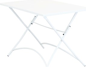 ROMANUS - set tavolo in alluminio e teak cm 110 x 70 x 72 h con 4 poltrone Romanus