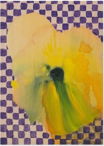 Stampa digitale Flower With Checks 02