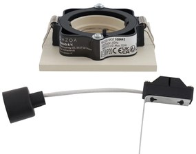 Set di 6 faretti da incasso moderni beige GU10 50mm orientabili e inclinabili - Qure