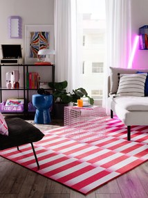 benuta Pop Tappeto a tessitura piatta Rory Rosso 160x230 cm - Tappeto design moderno soggiorno