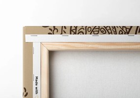 Stampa su tela – Mandala con motivo naturale astratto
