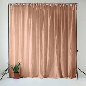 Tenda rosa marrone in lino 140x200 cm Cafe Creme – Linen Tales