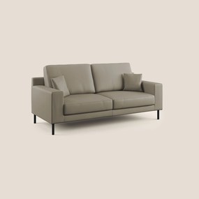 Uranio divano moderno lineare in Ecopelle impermeabile T04 talpa