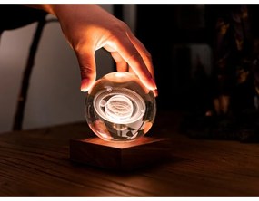 Decorazione luminosa marrone scuro con ricarica USB Amber – Gingko