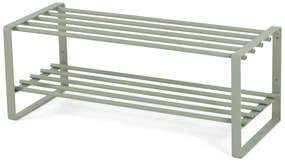 Scarpiera in metallo grigio-verde Rex - Spinder Design
