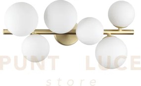Perlage lampadario da soffitto 6 luci attacco g9 bianco lampadine i...