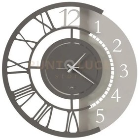 Orologio da parete particolare full metal jack grande avorio e fango