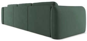 Divano angolare verde (con penisola a destra) Hoku – Makamii