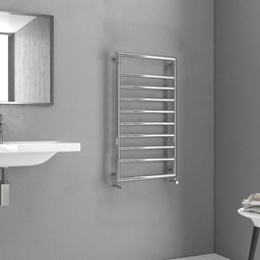 Scalda salviette bagno 900x500mm cromato interasse 462 mm KAM-D7009C - KAMALU