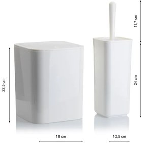 Set da bagno SIERRA 5 pz bianco