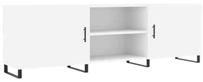Mobile porta tv bianco 150x30x50 cm in legno multistrato