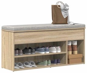 Scarpiera Rovere Sonoma 102x30,5x45 Cm İn Legno Multistrato /
