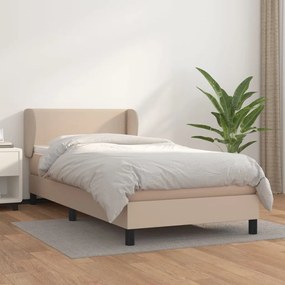 Giroletto A Molle Con Materasso Cappuccino 100x200cm Similpelle /