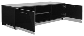 Mobile tv nero laccato lucido 120x40,3x34,7 cm