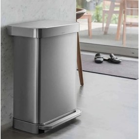 Bidone a pedale in acciaio inox 45 l - simplehuman