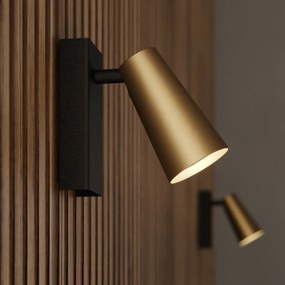 Faretto Angelina Lucande, dimmerabile, Nero, Camera da letto, Metallo, Scandinavo, Applique