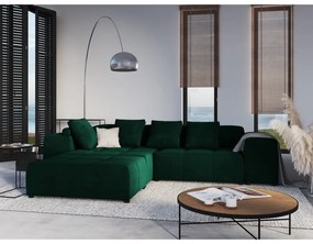 Cuscino in velluto verde per divano componibile Rome Velvet - Cosmopolitan Design