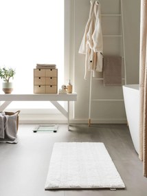 benuta Nest Tappeto da bagno Ilka Bianco 50x80 cm - Tappeto design moderno soggiorno