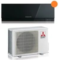 Climatizzatore Condizionatore Mitsubishi Electric Inverter KIRIGAMINE ZEN BLACK 15000 Btu MSZ-EF42VGKB R-32 Wi-Fi Integrato Nero