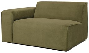 Modulo divano in velluto a coste verde (angolo sinistro) Sting - Scandic