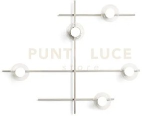 Mikado lampada da parete o soffitto 5 luci cipria  e trasparente at...