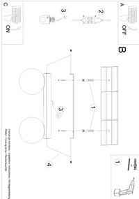 Sollux SL.1147 - Lampada da soffitto YOLI 2xG9/12W/230V bianco