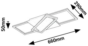 Rabalux 71391 - Plafoniera LED dimmerabile KITLEE LED/40W/230V 3000-6500K + telecomando