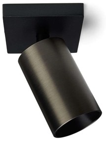 Antidark - SpotOn1 Applique da Parete/Soffitto Nero/Titanium Antidark