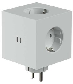 Avolt - Square 2 Socket Extender w/30W Dual USB-C Gotland Gray Avolt