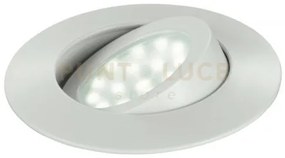 Incasso led zenit bianco in policarbonato 5w 390lm 3000k ip44 orien...