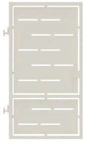 Cancello con serratura elettrica Privacy in ferro, apertura a sinistra, L 104.5 x H 180 cm, di colore bianco